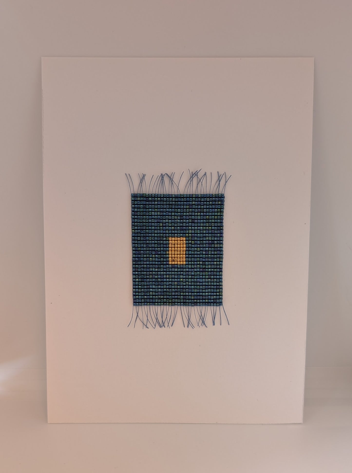 Square Metallic Blue Artwork